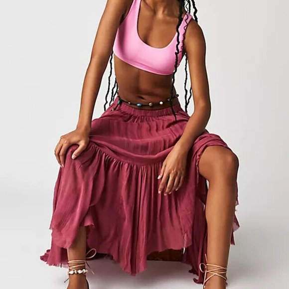 Free People Asymmetrical Skirt in Mauve - Picture 4 of 4